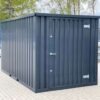 LagerContainerXXL 3 Meter Lagercontainer RAL7021 mit Einflügeltür, A7741