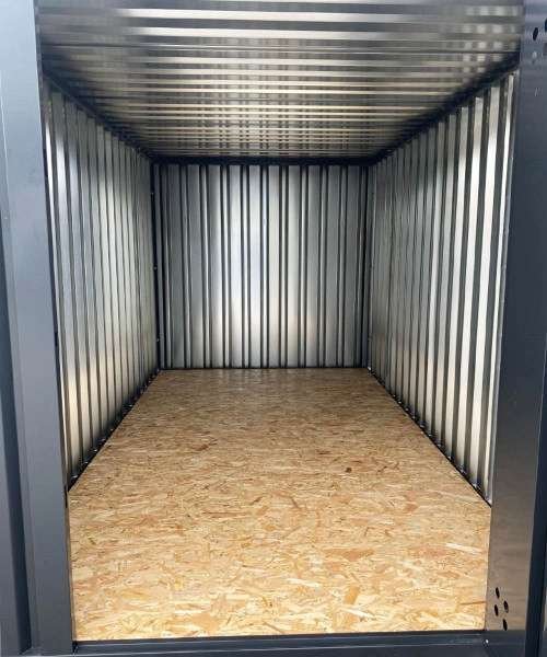 LagerContainerXXL 3 Meter Lagercontainer RAL7021 mit Einflügeltür, A7741 – Bild 3