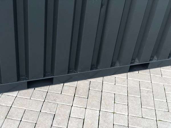 LagerContainerXXL 3 Meter Lagercontainer RAL7021 mit Einflügeltür, A7741 – Bild 4