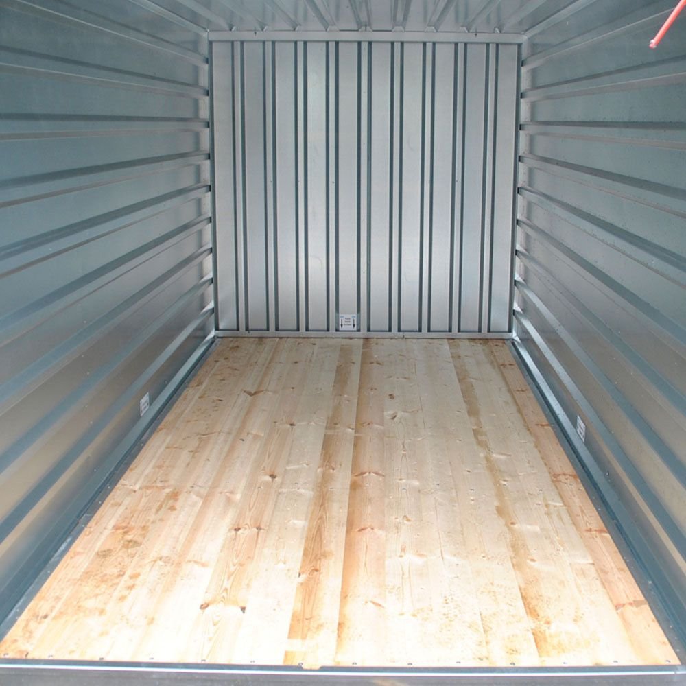 Lagercontainer LC2, verzinkt, mit Doppelflügeltür, H 2190 x B 2180 x T 2230 mm – Bild 3