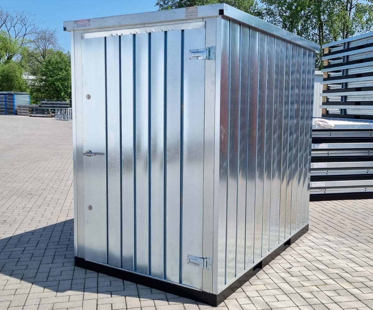 Materialcontainer MC1 verzinkt H 2090 x B 1500 x T 2280 mm Tür stirnseitig einflügelig – Bild 6