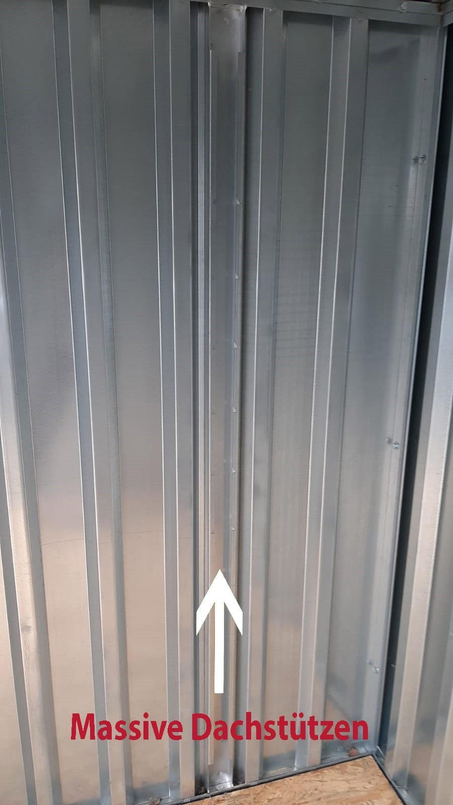 container MC2, verzinkt, H 2090 x B 2142 x T 2022 mm, Tür stirnseitig einflügelig – Bild 4