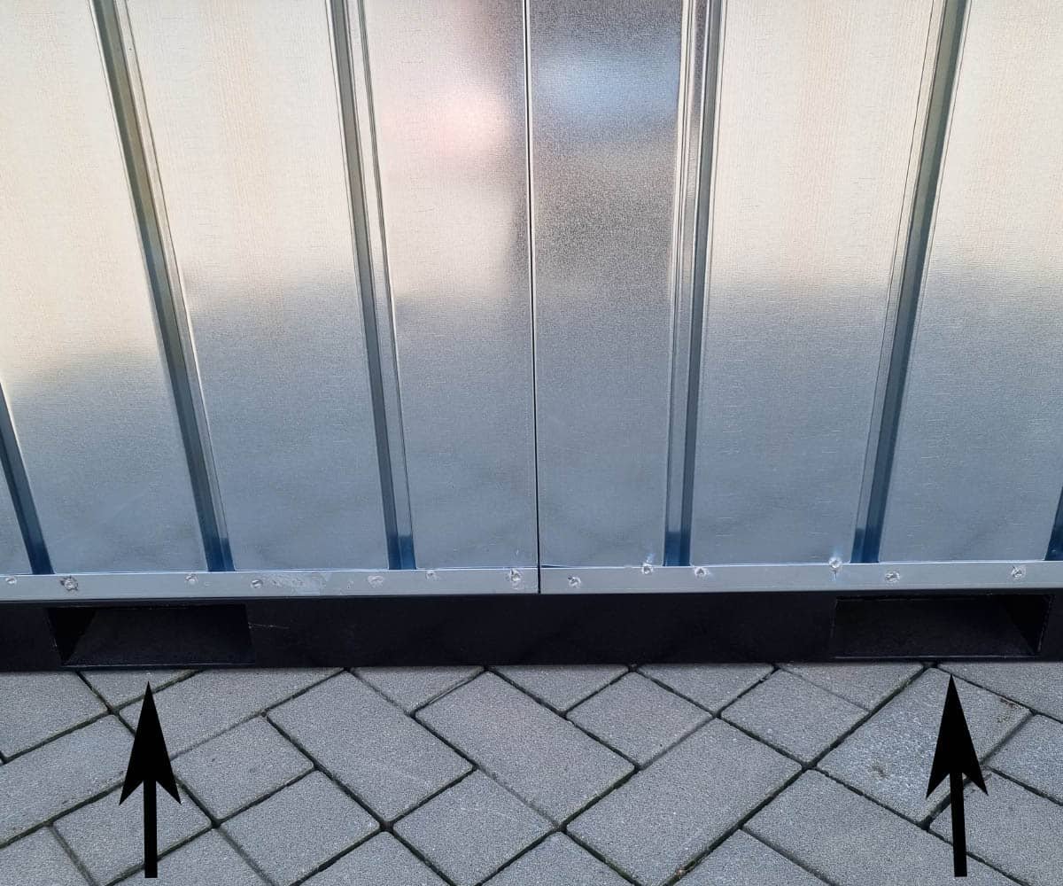 container MC2, verzinkt, H 2090 x B 2142 x T 2022 mm, Tür stirnseitig einflügelig – Bild 7