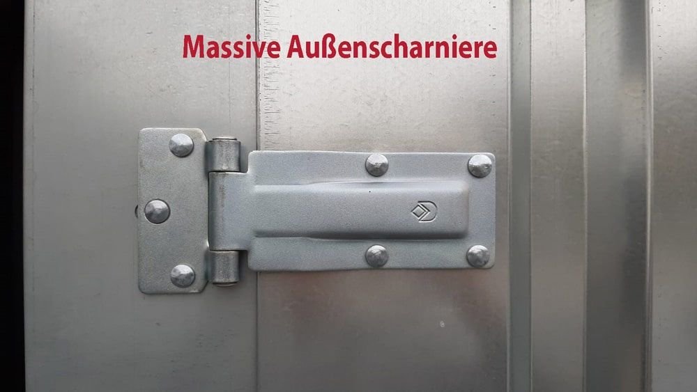 container MC2, verzinkt, H 2090 x B 2142 x T 2022 mm, Tür stirnseitig einflügelig – Bild 6
