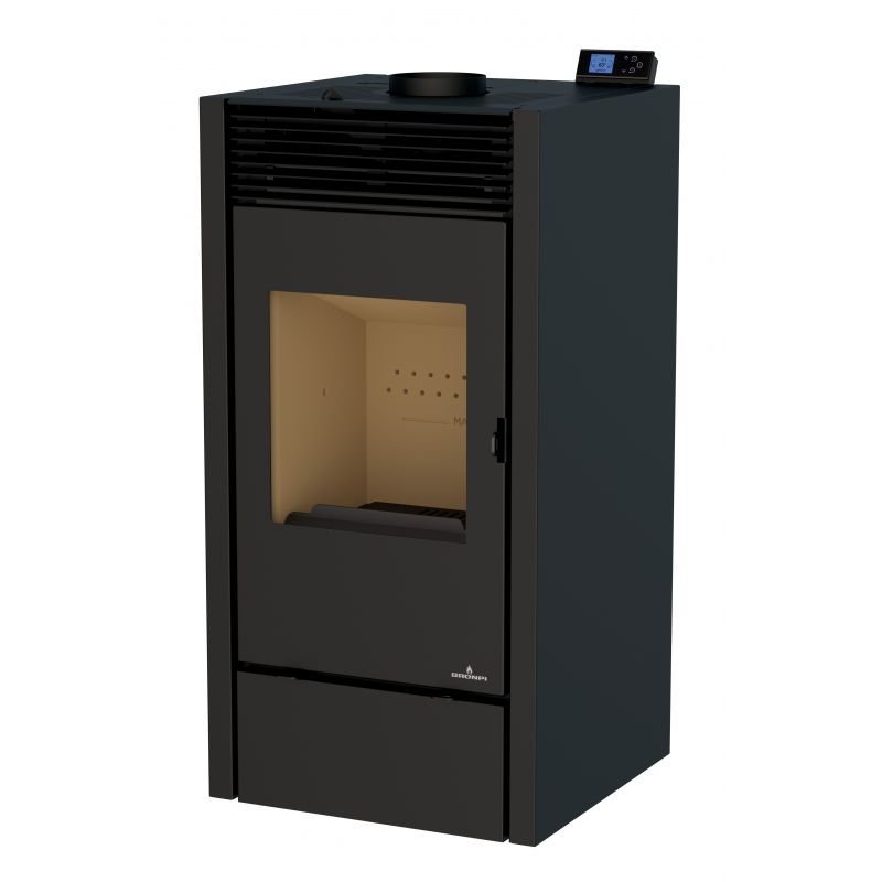 Poêle mixte hybride ventilé bois granules – BRONPI Hybrid 10 kW – Image 2
