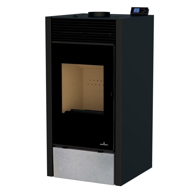 Poêle mixte hybride ventilé bois granules – BRONPI Hybrid 10 kW – Image 6