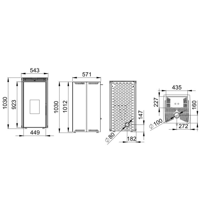 Poêle à granules sans électricité 10 kW – BRONPI Free 11 – Image 8