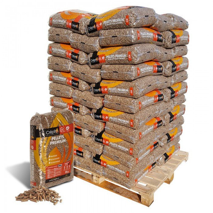 Granulés de bois Crépito – Palette 72 sacs de 15 kg – Image 2