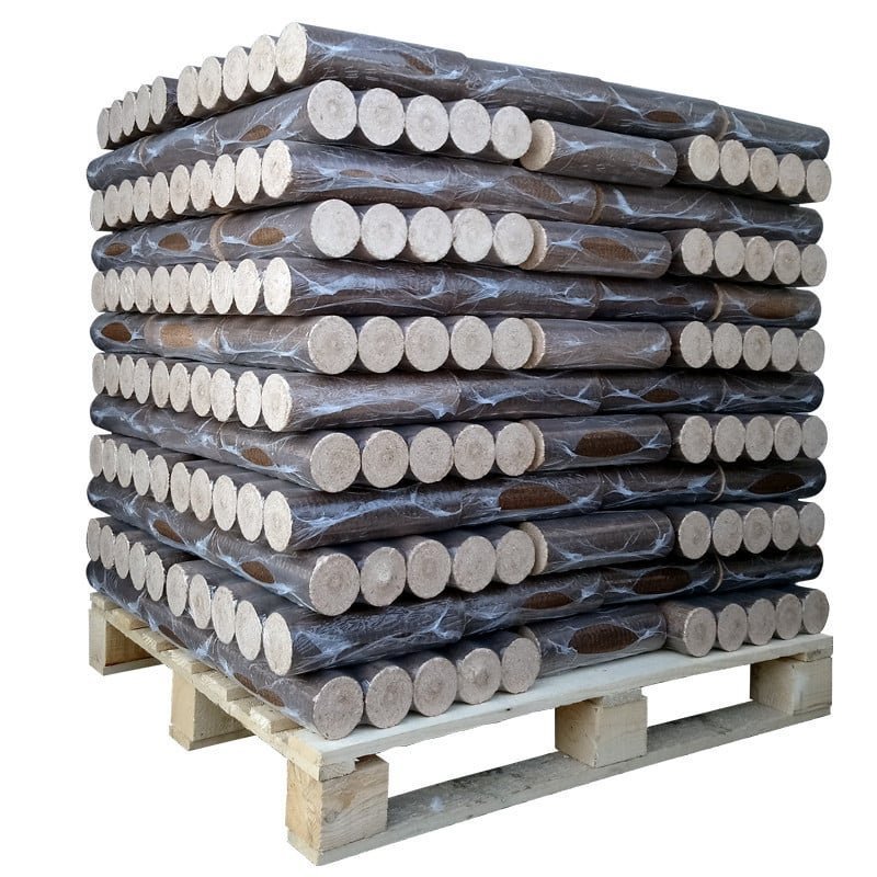 Bûches de bois densifié – 100 % Feuillus – Palette de 960 Kg – Image 3