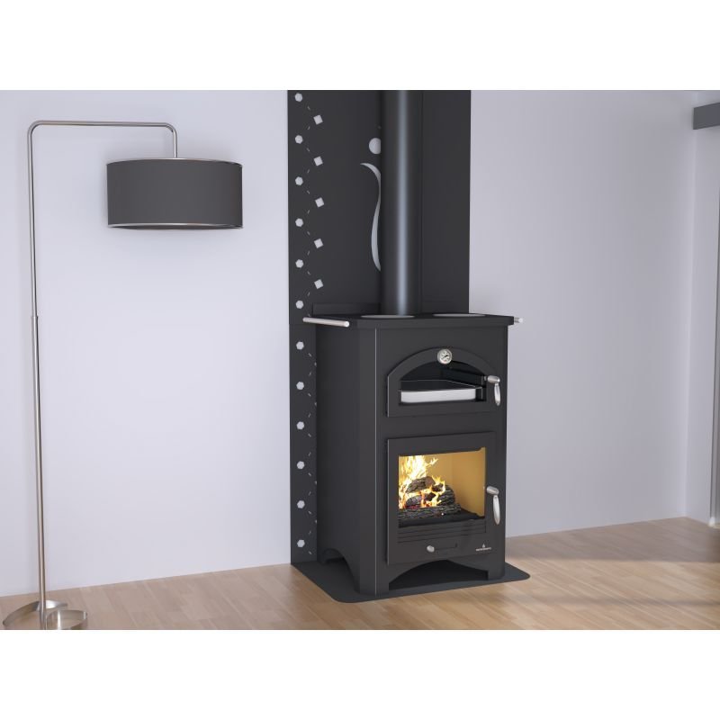 Cuisinière à bois avec four – BRONPI Monza 14 kW – Image 4