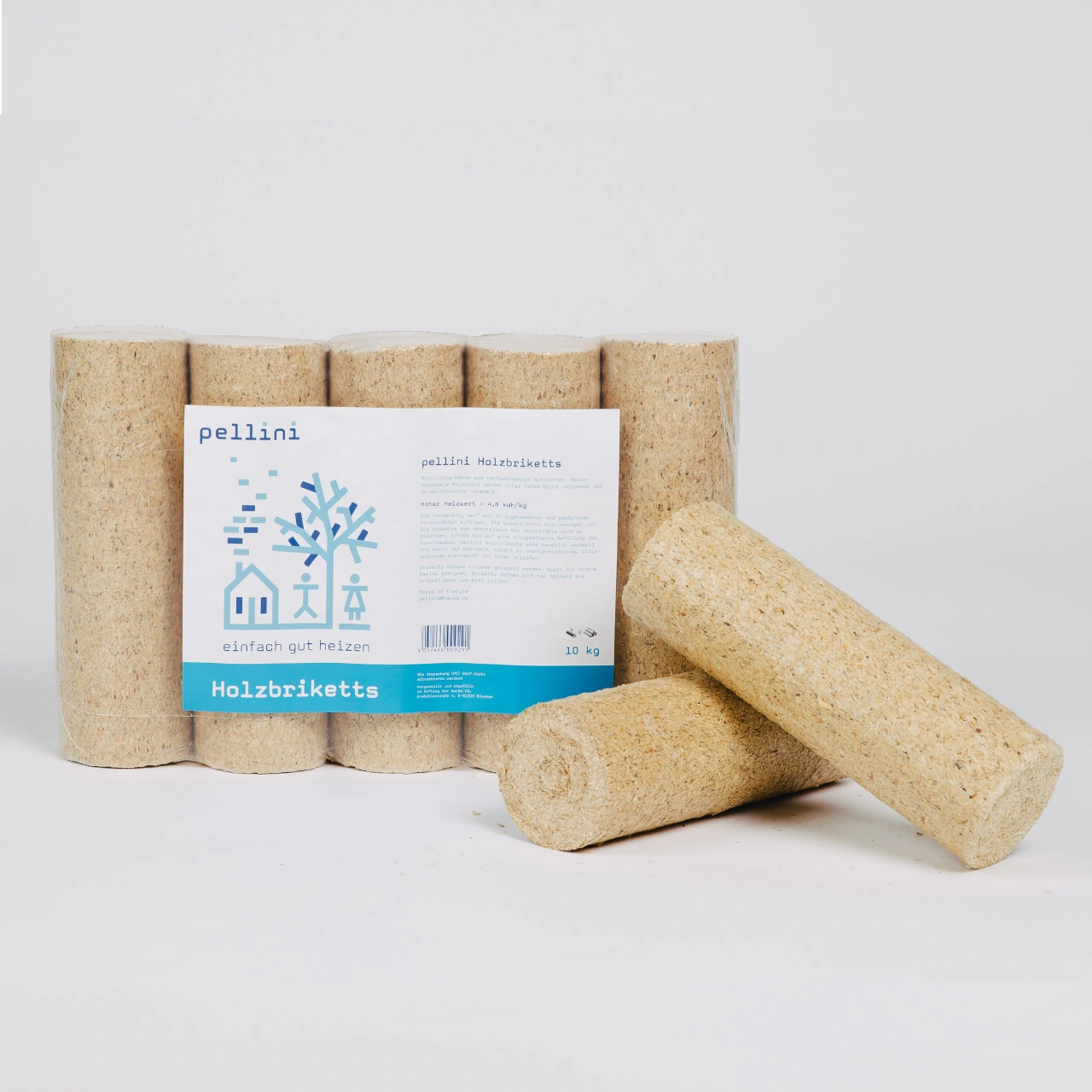 Briquettes de bois (Pellini) sans trou – Palette de 960 Kg – Image 2