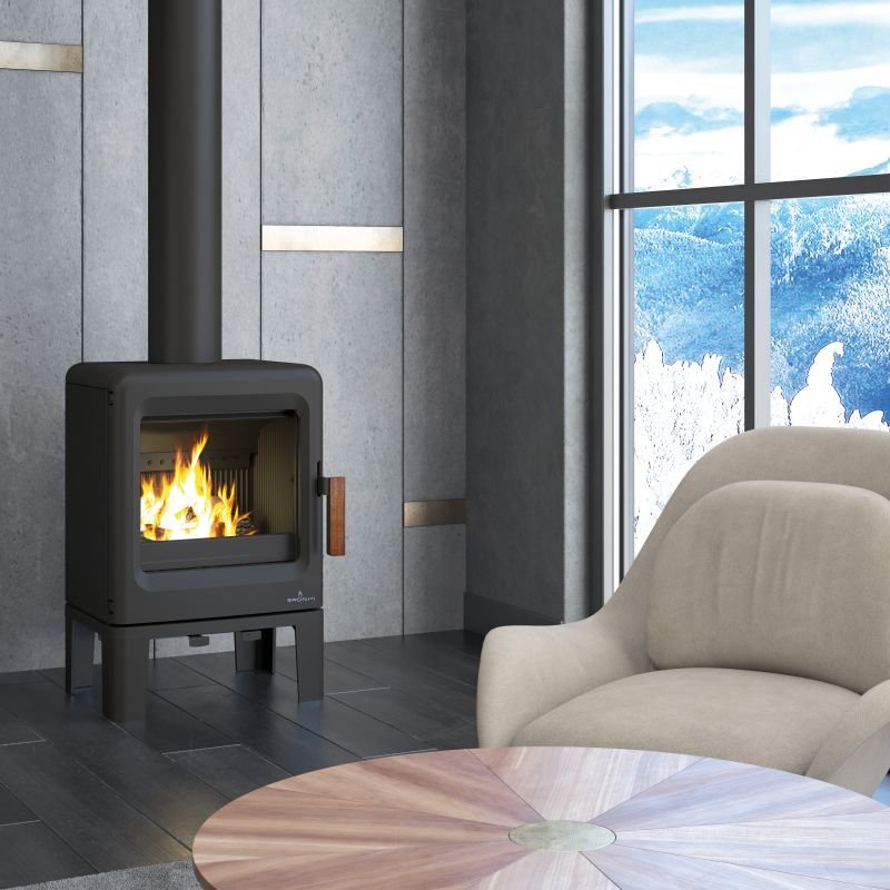 Poêle à bois BRONPI Lira étanche en fonte – 5 kW