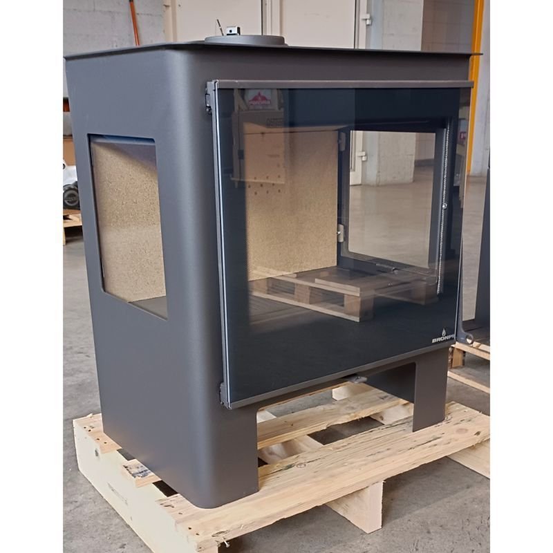 Poêle à bois 3 vitres raccordable – BRONPI Loreto 10 kW – Image 6