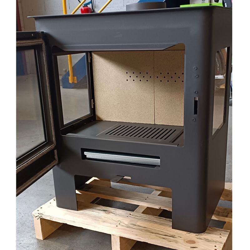Poêle à bois 3 vitres raccordable – BRONPI Loreto 10 kW – Image 5