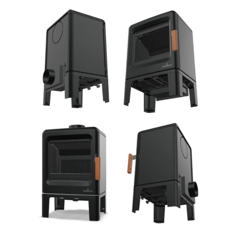 Poêle à bois BRONPI Lira étanche en fonte – 5 kW – Image 5