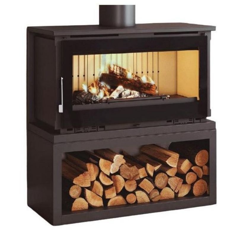 Poêle à bois raccordable avec bûcher – FIREMATIC Toronto – S 12.6 kW – Image 3