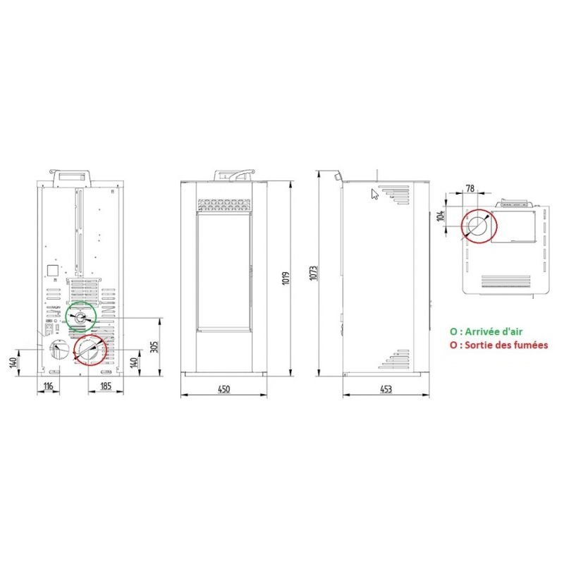 Poêle à granulés étanche – FIREMATIC C12 11.6 kW – Image 9